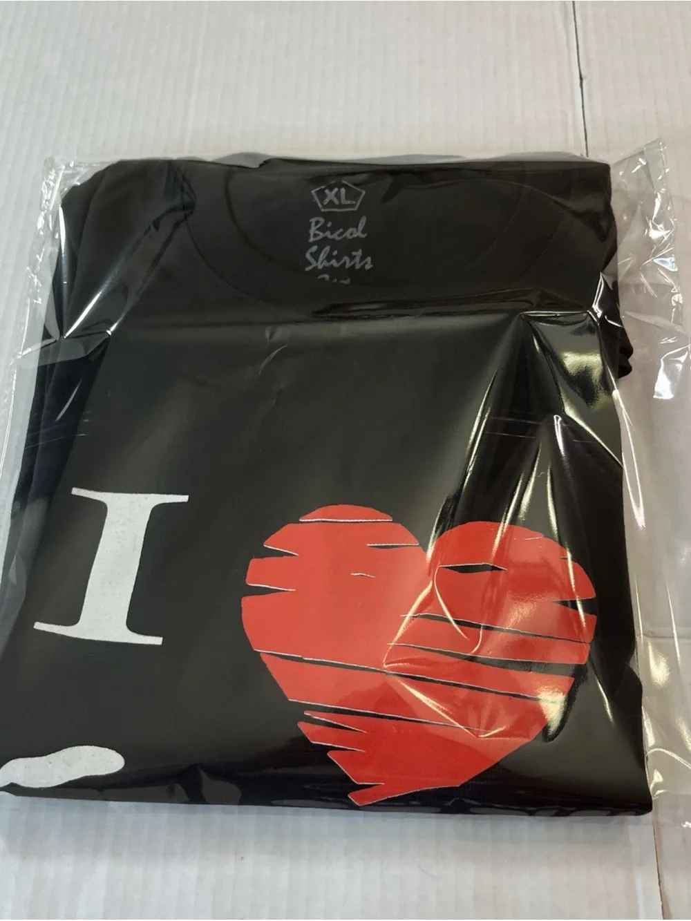 Y2K Bicol Shirt City I Love/Heart Albay Philippines tee Shirt Black XL